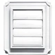 Builders Edge Scalloped Exhaust Vent for Side Walls White Maintenance Free
