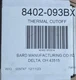 Bard HVAC 8402-093BX Thermal Cutoff 110C