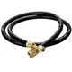 Fieldpiece Hv1s Hose, 5 Ft L, Black, 800 Psi, 1 Hose