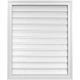28"W x 34"H Rectangle Surface Mount PVC Gable Vent: Functional, w/ 1-1/2" x 2...