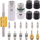 Air Conditioning Valve Core Kit - Car AC R12 R134A Teflon Seal Refrigeration Sch