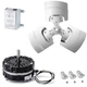 Criditpid F0510B2944 F0510B2497 Power Vent Attic Fan Motor 58033 Adjustable