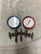 Vintage JB Ind Madden Brass Test  A/C R-12 R-22 Gauges