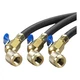 Yellow Jacket 29805 Hose, 5 Ft L, Black, 800 Psi, 3 Hoses