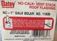 OATEY 11830 - Oatey - No-Calk Vent Stack Roof Flashing NC- 1&rdquo;