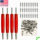 100 pcs Car R12 & R134a A/C Air Conditioner Schrader Valve Core Remover Tool Kit