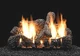 Empire 18" Charred Oak Logset with Manual VF/V Slope Glaze Burner, LP