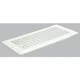 (1)-United States Hardware 4" x 8" x 9/16" White Steel Floor Register V-102WB