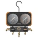 NAVAC N2A4 Manifold Gauge | Class 1.0 Accuracy | Impact-Resistant HVAC Gauge | 
