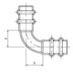 MUELLER STREAMLINE RP02747 Elbow 1-1/8" Copper 90 Press 700 PSI -40 to 250 F
