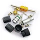 17Pcs Air Conditioning Valve Core Kit for R12 and R134a, Air Conditioning 