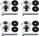 4 Set Guitar Strap Button Compatible with Dunlop Straplok Dual Design Strap Loc
