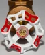 TOYO Red White 1-1/4inch Threaded Brass Gate Valve 200WOG (100-206)