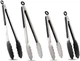 Hotec Kitchen Tongs for Cooking with Locking, Set of 4-- Set of 2