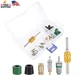Mtsooning 46 Pcs Air Conditioning Valve Core Kit, R134A R22 R410 Remover Tool As