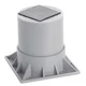 Diversitech Heat Pump Riser,Two Piece, 3 In.,Gray HPR-3-2P Diversitech HPR-3-2P