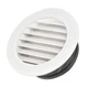 FOCCTS Air Vents Louver 8 Inch, ABS Round Vent Louver Grille Cover White Soff...