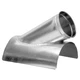Nordfab 8040300010 Round 6"Dia 12"L 30 Degrees  Gsteel In-Cut Branch, 6 In X 6