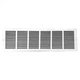 Ceiling/Wall Return Air Grille, 30 In W X 8 In H Opening, 690Cfm, White, Steel,