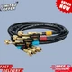 Fieldpiece HR3B Ball Valve Refrigerant Hose Set (3 Pack) - 1/4" x 1/4"