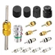 16 PCS Air Conditioning Valve Core Kit, R12 R134a Sealing Cover A/C 