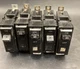 Lot Of 5 Used GE THQB1120 1 Pole 20A 120/240 V Circuit Breaker Missing Screws