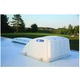 Vent Roof Cover Camper Trailer RV Rain Air Wind Screened White Travel Camp 40431