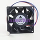 For 1Pcs DELTA 8CM 8038 FFB0824VHE-8K33 DC24V 0.36A 3-wire fan