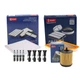 Denso Tune Up Kit 4 Iridium Spark Plugs & Boots Kit for Equinox Terrain 2.4L L4
