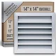 Fits 12x12 Wall Opening Anodized Aluminum Exterior Wall Vent by Handua | Gabl...