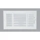 3SW1406WH-AB Home Impressions White Steel 7.76 In. Wall Register