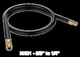1PC NAVAC NHB1 High-Flow Evacuation Hose, 6', 3/8" to 1/4" Fittings