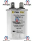 Supco CR7.5x370R Motor Round Single Run Capacitor 7.5 MFD 370 440 VAC Volt