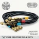 Fieldpiece HR3B Ball Valve Refrigerant Hose Set 3 Pack with Color Tags 1/4"x 1/4