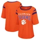 Women's G-III 4Her by Carl Banks Orange Clemson Tigers Plus Size Linebacker