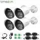 4PCSK 4IN1 1080P HD Outdoor CCTV Security Camera IP66 Night Vision Power Supply