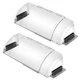 2 Pack Air & Heat Deflector for Vents, 1 Count (Pack of 2), Transparent 