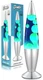 JAMBO 16" LAMP, BEAUTIFUL, LIQUID LIGHT, MAGMA MOTION, SILVER/BLUE/YELLOW
