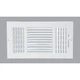 Home Impressions 6 In. x 14 In. White Steel Wall Register 3SW1406WH-AB Home