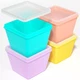 Silicone Freezer Molds 2 Lids 4 Set Soup Cube Meal Prep Trays Food Storage Cubes