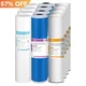 3-Stage 20"x4.5" PP GAC CTO Carbon Block Water Filter Whole House Cartridges Set