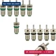 12 Pack Air Conditioning Valve Core Kit R134A Car AC Refrigerant Valve Core Leak