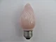 Vintage GE Flair Pink Light Bulb Chandelight 25 Watt Flame Tested & Working