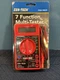 7 Function Digital Multimeter DC-AC Voltage Battery Multi Tester Cen-Tech 98025
