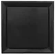 American Louver Str-Pq-6Bk 6 In Square Square Plaque Diffuser, Black