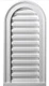Ekena Millwork 12&rdquo;W x 24&rdquo; H Cathedral Urethane Gable Vent Louver, Non-Functional