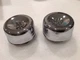 CHROME 4 5/8" LOUVERED AIR CLEANERS (2) TRI POWER 1& 2 BBL HOT ROD