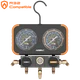 Navac N2A4B Manifold Gauge, 800 Psi, 3-1/8 In Dial, Class 1.0 Accuracy