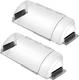 2 Pack Air & Heat Deflector for Vents, Sidewalls and Ceiling Transparent 