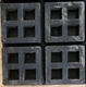MASON Super W Vibration Pad Waffle Pad, 2 in x 2 in, 3/4 in  *Set of 4*